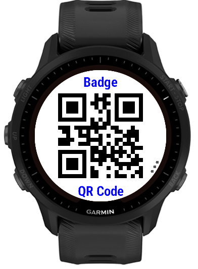 Code display screen with UP/DOWN format navigation