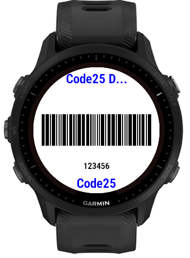 Code 25 example on-watch