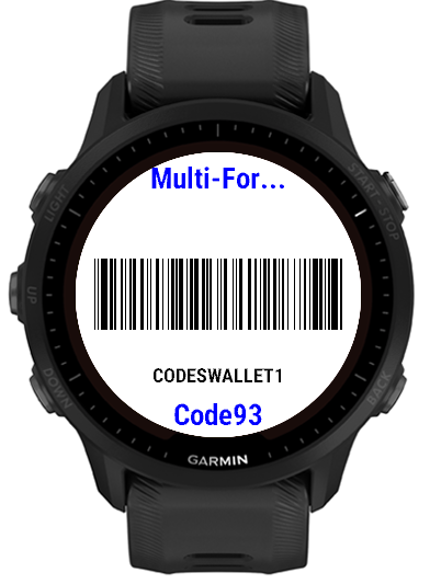 Code 93 example on-watch