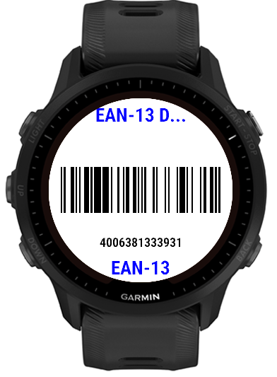 EAN-13 example on-watch