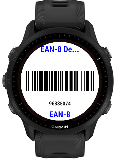 EAN-8 example on-watch