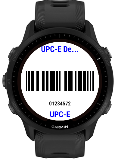 UPC-E example on-watch