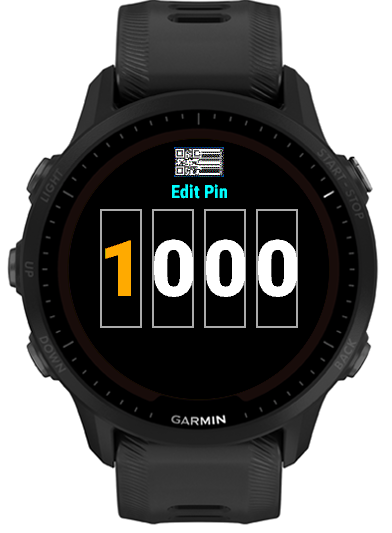 Edit PIN screen for PIN Lock